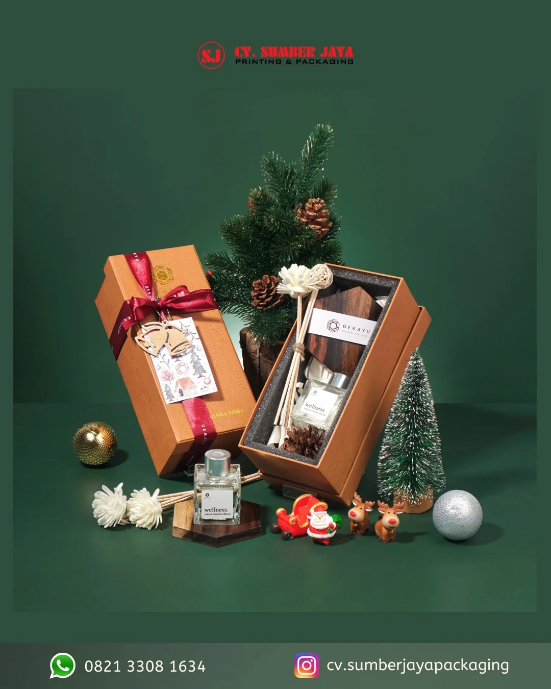Mau packaging Natal Kami siap dari desain sampai jadi! 🎁✨Cv. Sumber Jaya solusinya🤩#sumberjay